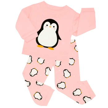 2018 Fete Pinguin Pijamale Cu Papusa Pijamale Copii Unicorn Pijamale Copii Printesa Pijamale Copii de Craciun Pijama timp De 2-8Years