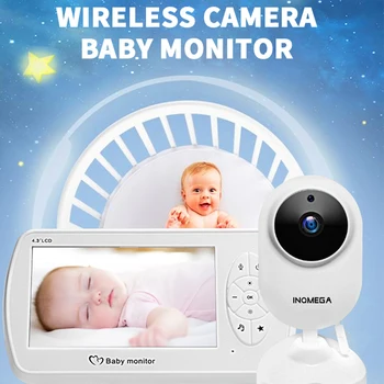 Baby Monitor cu 4.3 Inch LCD Monitor Copil Infraroșu Viziune de Noapte Video Wireless Copil de Dormit Monitor de Monitorizare a Temperaturii