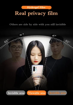 Hidrogel Film Pentru Huawei P40 P30 Lite Protector de Ecran de Confidențialitate Mate 40 Pro Plus 40RS 30EPro Moale Anti Spy Film Nova 5i 8SE