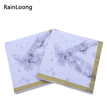 [RainLoong] Print Gresie Marmura cu Model Șervețele de Hârtie Țesut Pentru Decor Petrecere Decupaj 33*33cm 1 pachet (20buc/pachet)