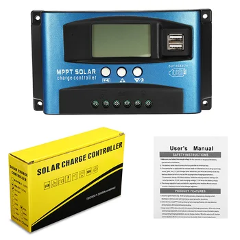 MPPT 30/40/50/60/100A Controler de Încărcare Solar 12V 24V Auto Ecran LCD cu Controller de Încărcare Dual Timer Control