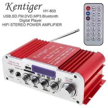 Kentiger 2CH HI-FI Bluetooth Car Audio Amplificator Radio FM-Player Suport SD / USB / DVD/ MP3 cu Intrare pentru Masina de Motociclete Acasă