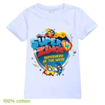 2020 Vara din bumbac Tricou Super Zings Serie 4 Copii T Shirt Desene animate Superzings Copii T-shirt pentru Băieți și Fete Copilul Teuri Topuri