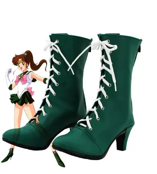 Sailor Moon Sailor Jupiter Makoto Kino Cosplay Pantofi Cizme Personalizate