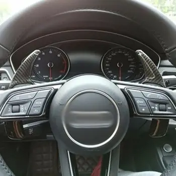 Fibra de Carbon de Viteze DSG Volan Paddle Shifter Capacul se Potrivesc Pentru Audi S5 2017-2018