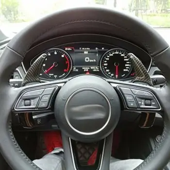 Fibra de Carbon de Viteze DSG Volan Paddle Shifter Capacul se Potrivesc Pentru Audi S5 2017-2018