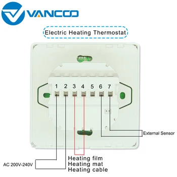 Vancoo Termostat WiFi 220V Temperatura Controler Digital de Încălzire prin Pardoseală Electric Termostat Inteligent Inteligent de Control Acasă