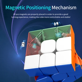 Cele mai noi 2020 Moyu Rs3 m Magnetica Magic Cube 3x3x3 MF3RS3 M 3x3 Magico Cubo RS3M Magnetic Cub 3*3 Viteza de Puzzle Jucării pentru Copii