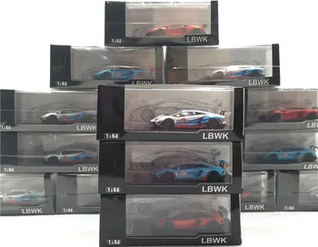 LB Lucrări 1:64 LBWK LAMBO Aventador 2.0 Martini w/ Figura Model de Masina