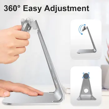Suntaiho Birou de Suport Stand Pentru iPhone iPad Aliaj de Aluminiu 360° Rotație Magnetică Desktop, Tablet Holder Universal Masa