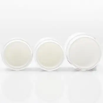 15 30 50g Perle Acrilice Albe Airless Borcan Rotund Cosmetice Crema Borcan Pompa de Ambalaje Cosmetice Sticla LX8995