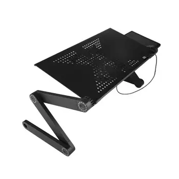 Reglabil Aluminiu Laptop de Birou Ergonomic TV Portabil Pat Lapdesk Tava PC Masa Stand Notebook Masa suportul de Birou Cu Mouse Pad