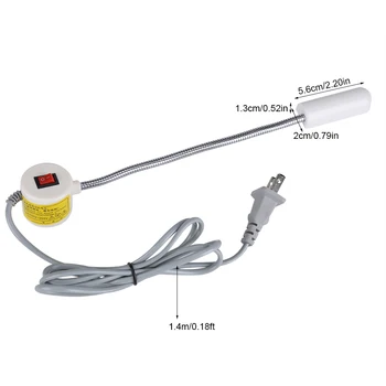 AC110-250V masini de Cusut Industriale Lampa cu 12 LED-uri Magnetice Mașină de Cusut Lumina Lumina de Lucru Flexibil USB Lampa Pentru Masina de Cusut