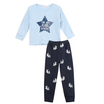 FOCUSNORM Toamna Copil Nou-născut Băieți Seturi de Pijama Scrisoare de Imprimare Maneca Lunga Pulover Tricoul Topuri Pantaloni 2 buc Sleepwear
