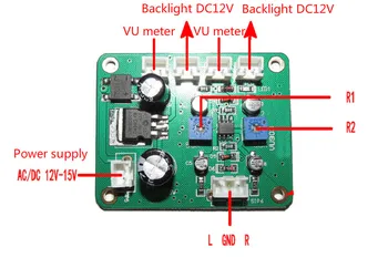 GHXAMP VU Metru Driver de Placa Pentru indicator de Nivel DB nivelul Audio Amplificator nivel de Driver Placa de Generația a 4-1 BUC