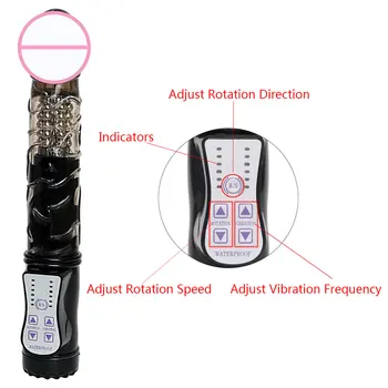 OLO Jucarii Sexuale pentru Femei Rotație de 360 de Grade rezistent la apa Stimulator Vibrator Penis artificial Vibratoare pentru Femei punctul G Masaj