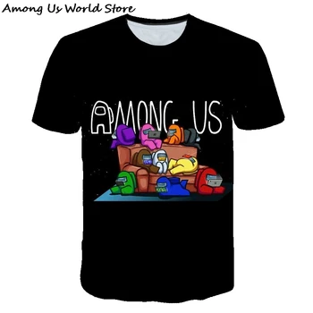 Camiseta Kawaii de Joc Printre Noi para niños, camisetas divertidas de verano, Camisetas estampadas de Impostor, camiseta Unisex