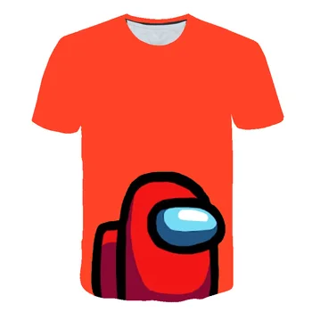 Camiseta Kawaii de Joc Printre Noi para niños, camisetas divertidas de verano, Camisetas estampadas de Impostor, camiseta Unisex