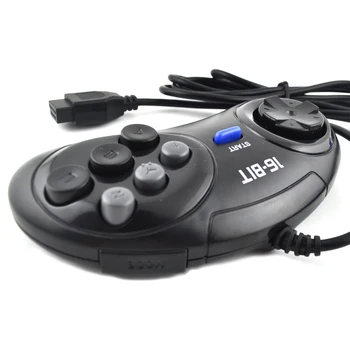 2 buc controler de Joc pentru SEGA Genesis pentru 16 biți se ocupe de controler 6 Butonul 9 pini Gamepad pentru SEGA MD Jocul Accesorii