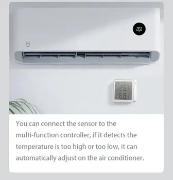 WIFI Inteligent de Temperatură Și Senzor de Umiditate Smart Home Interior Inteligent Legătură Cu Ecran LCD Suport de Start Google Si Alexa