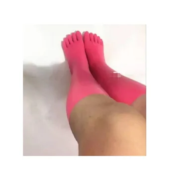 Noul hot fetish latex ciorapi fără sudură 3D șosete tep tight fit knee ciorapi 35cm lunga Rosie de piele negru, roz new sosire