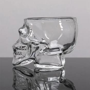 Sticla de apa кружка Cap de Craniu Lichior Sticla de Vin Gotic de Sticlă, de uz Casnic Ustensile Bar Băuturi Tacamuri Whisky Vin Craniu Cupa