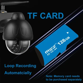 5MP Auto Tracking Camera IP Wifi în aer liber Dome de Securitate Wireless Pan Tilt Roti SD Card de Rețea de Supraveghere CCTV Audio Vorbesc P2P