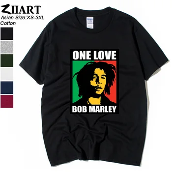 Bob Marley One Love Mellow Mood, Fumatul Alb Negru Siluetă Rock Mine Bumbac Băiatul Om Tricou Maneca Scurta ZIIART