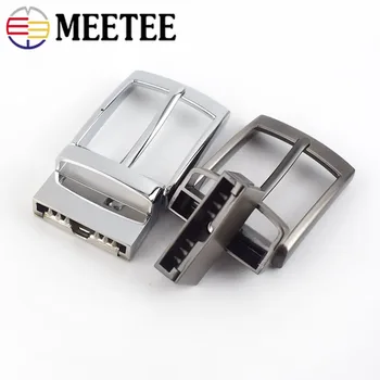 Meetee 1 buc/2 buc ID35mm Curele Barbati Cap Rotativ Pin Cataramă de Metal Periat Catarame DIY Meșteșuguri din Piele Blugi Decor Accesoriu