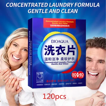 120pcs Noua Formula de Detergent de Rufe Foaie Nano Concentrat detergent Pentru Mașina de Spălat Rufe Aspirator de Produs de Curățare