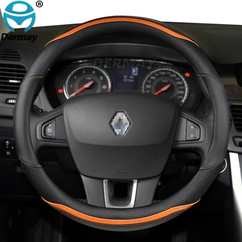 Pentru Renault Fluence Masina Capac Volan Microfibra + Piele din Fibra de Carbon Moda Accesorii Auto