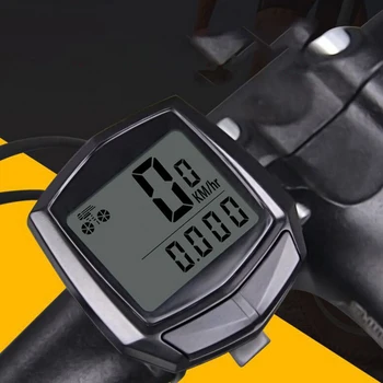 Ciclism Kilometrajul Cronometru Vitezometru Ceas LED Digital Rata de MTB Bicicleta rezistent la apa cu Cablu Multi-funcțional contor de parcurs