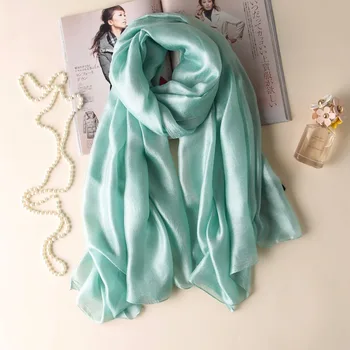 2021 Lux de Brand de Moda pentru Femei Fular Simplu Solid Lenjerie de Mătase Șaluri, Eșarfe de Vară Doamna Bandane Pashmina Foulard Hijab 180*90Cm