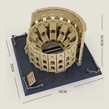 5225 Arhitectura Orașului Roma, Italia Colosseum Blocuri Seturi de Cărămizi Clasic Orizontul Orașului Modelul Copil jucării DIY Cadou de Crăciun