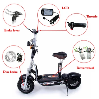 Biciclete electrice cu Motor Kit roti de 10 inch 24V 48V 350W-800W E-biciclete cu Motor bicicleta electrica Volan Cu Bicicleta Accesoriu