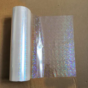 Folia holografica transparent rupt flori de model ștanțare folie fierbinte apăsați pe hârtia sau filmul de transfer de plastic