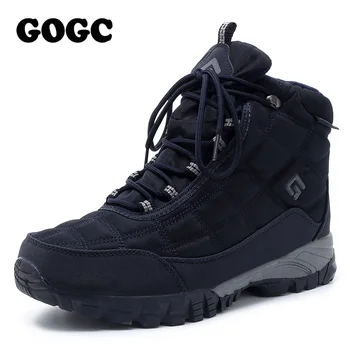GOGC Barbati Pantofi de Iarna Pantofi Cald Iarna pentru Barbati, de nylon, Ghete de Iarna Barbati cu blana Caldă Zapada Ghete barbati casual pantofi pentru Bărbați G9909