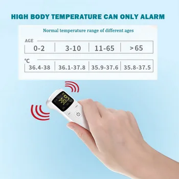 Junejour Baby Termometru cu Infrarosu Digital LCD de Măsurare a Corpului Ureche Frunte Non-Contact pentru Adulți Febra IR Copii Termometro 1buc