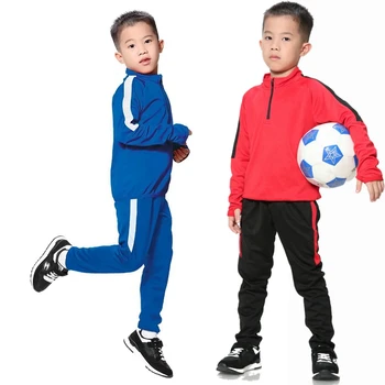 Costume de sport Baieti Seturi de Toamnă de primăvară de Pantaloni Maneca Lunga, Jachete pentru Copii Pentru Copii Pantaloni de Formare de Fotbal de Trening seturi