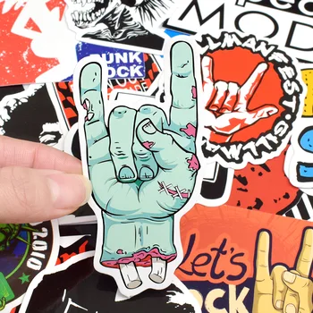 100 BUC Muzică Rock Autocolante Retro Trupa de Rock Punk Graffiti Impermeabil Decal Autocolante DIY Chitara Laptop Skateboard Autocolant Auto