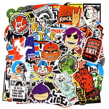 100 BUC Muzică Rock Autocolante Retro Trupa de Rock Punk Graffiti Impermeabil Decal Autocolante DIY Chitara Laptop Skateboard Autocolant Auto