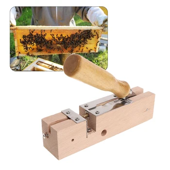 Echipamente apicultura Perforator de Lemn Dop Sonda Cadru Gaura de Foraj Dispozitiv Pumn Gaura pentru Cuib Cadru Apicultura Puncher