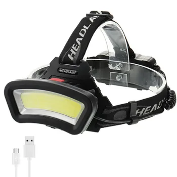 2X 20W COB LED Lumina de Lucru 2200mAh USB Reîncărcabilă Lampă de Inspecție de Vânătoare, de Pescuit Cap Torta Lumina Roșie de Urgență Lumina Strobe