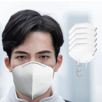 10buc Fata de Gura Masca de topitură suflată filtru de pânză 4 Straturi Anti PM2.5 Poluarea Cu Particule Fine Aparat De Protecție A Respirației