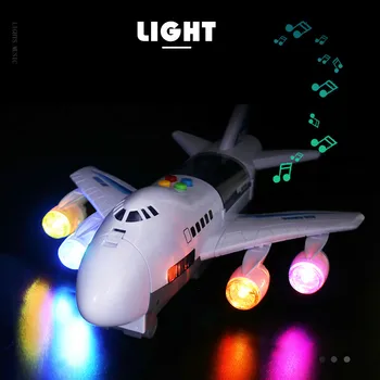 2020 Muzica Poveste de Simulare a Urmări Inerție Jucărie pentru Copii Aeronave de Mari Dimensiuni Avion de Pasageri Copii Avion Mașină de Jucărie Cadou Gratuit Hartă