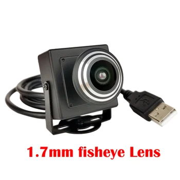 2MP USB Webcam HD 1080P Mini CMOS OV2710 UVC OTG 170degree Obiectiv Fisheye cu Unghi Larg de Securitate CCTV USB2.0 Camera