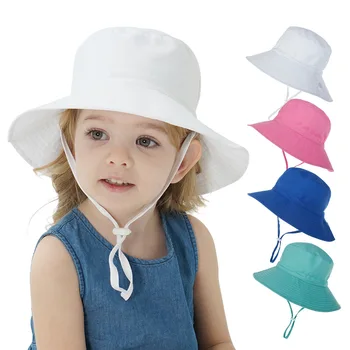 2020 Soare Copil Capac pentru Copii Anti-UV Înot Pălării Băieți Fete Vara Respirabil Plaja Pălărie de Vară Pălărie Pescar Desene animate pentru Copii Pălărie Găleată