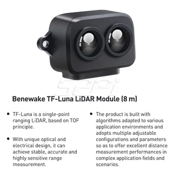52Pi Benewake 2020 8m TF-Luna ToF Distanță cu Laser LiDAR Senzor pentru Gunoi Nivel Detectarea