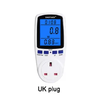 Contor de energie Plug Ecran LCD 7 Modul de Afișare Wattmeter măsurare a Consumului de Energie