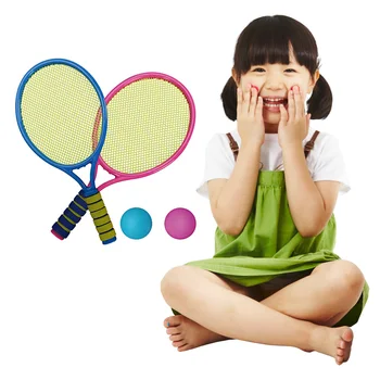 Copii Racheta de Tenis Joaca Set 2 Bile de Potrivire de Exercițiu în aer liber pentru Copii Echipamente de Fitness Pentru 2 Persoane Meciuri de Tenis jucarii
